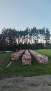 Tørr og fyringsklar bjørkeved.