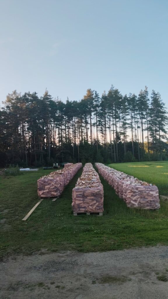 Tørr og fyringsklar bjørkeved.