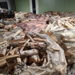 60 & 1000 liter bjørk. Tørr innlagret bjørke ved. Hugget i høyden