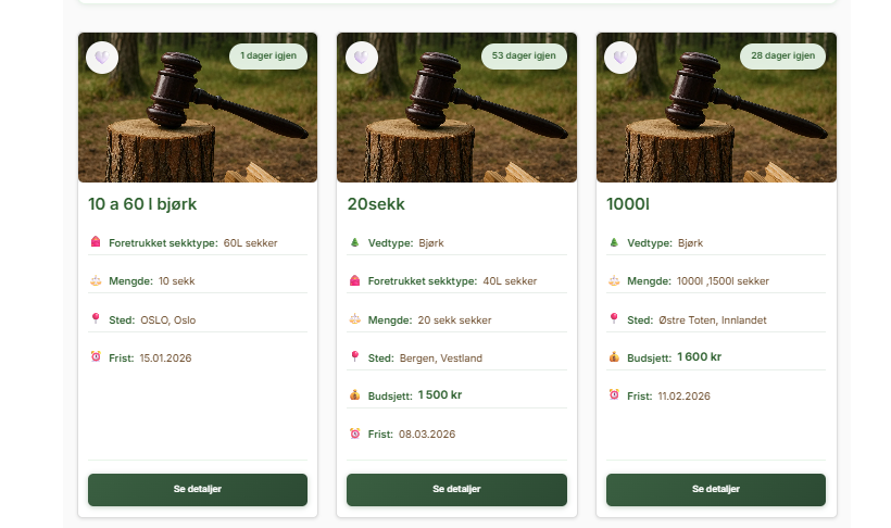 Anbud på ved – sammenlign tilbud fra lokale vedselgere på Vedbod