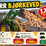 Tørr Bjørke ved selges i bulk løst volum